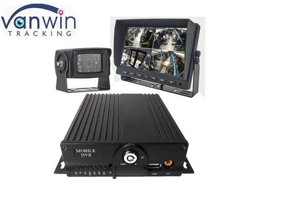 4G GPS WIFI CMSV6 بطاقة SD مزدوجة 4 قناة DVR المحمول
