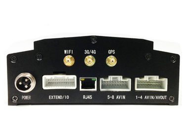 4CH / 8CH DVR سيارة متنقلة ، لاسلكي بطاقة SD 3G H.264 DVR PTZ التحكم